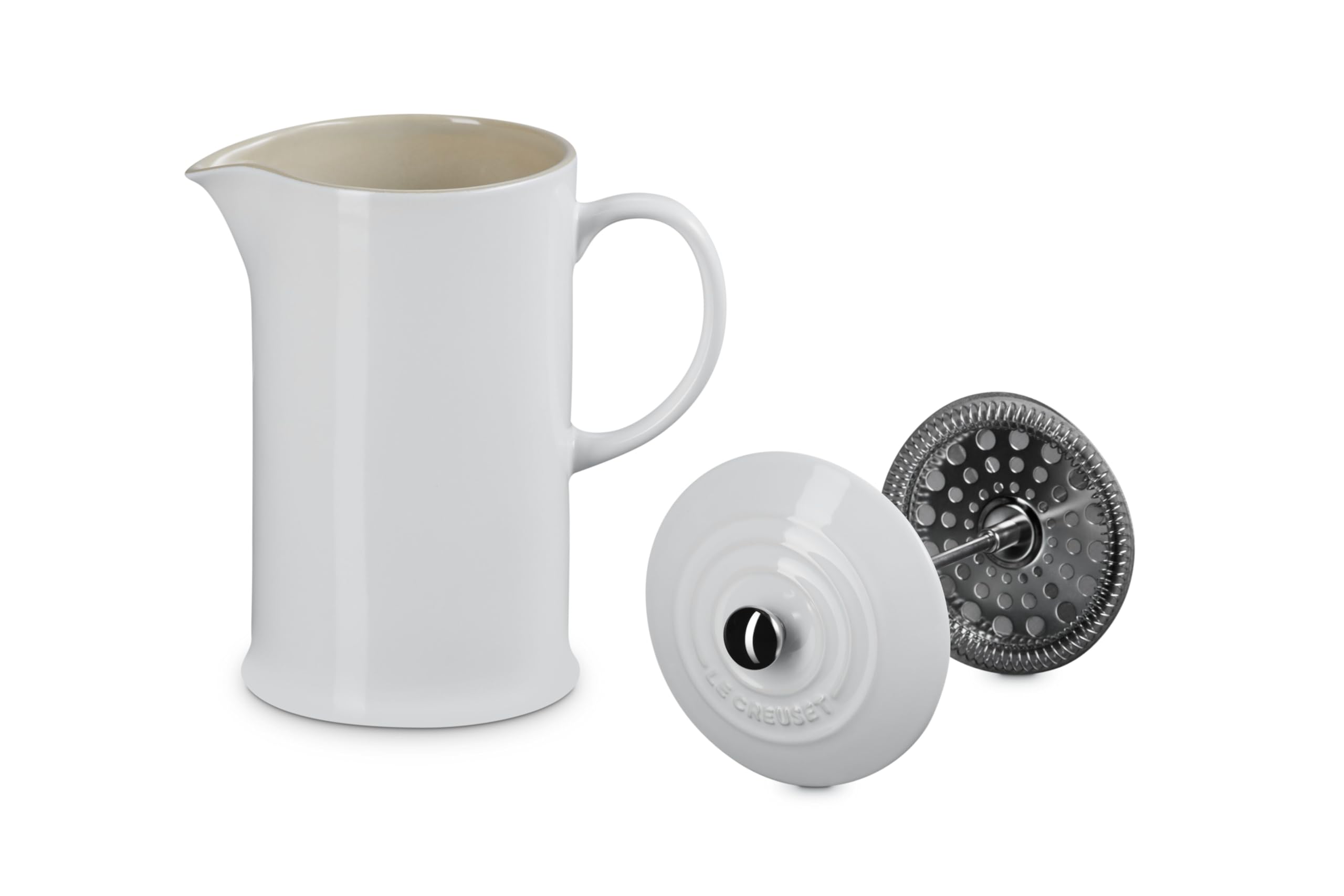LE CREUSET　フレンチプレス Amazon.com: Le Creuset Stoneware French Press, 34 oz., White: Home